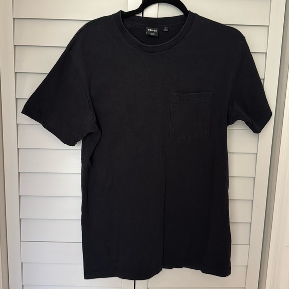 Deus Other - Deus Ex Machina Black Crew Neck Classic Pocket Tee Mens Size Small